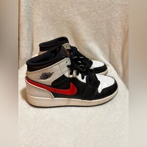 Nike Jordan Black and Red Sneakers